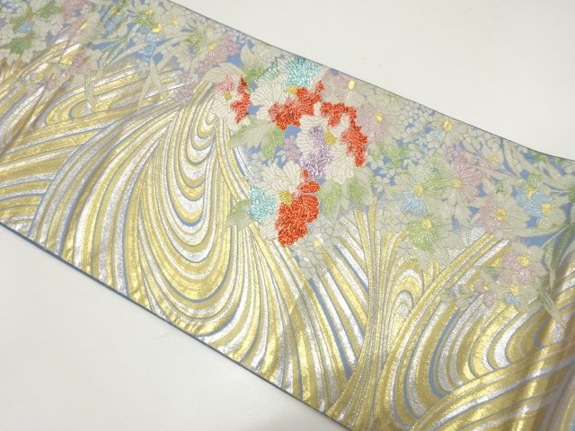 JAPANESE FUKURO OBI / WOVEN FLOWER